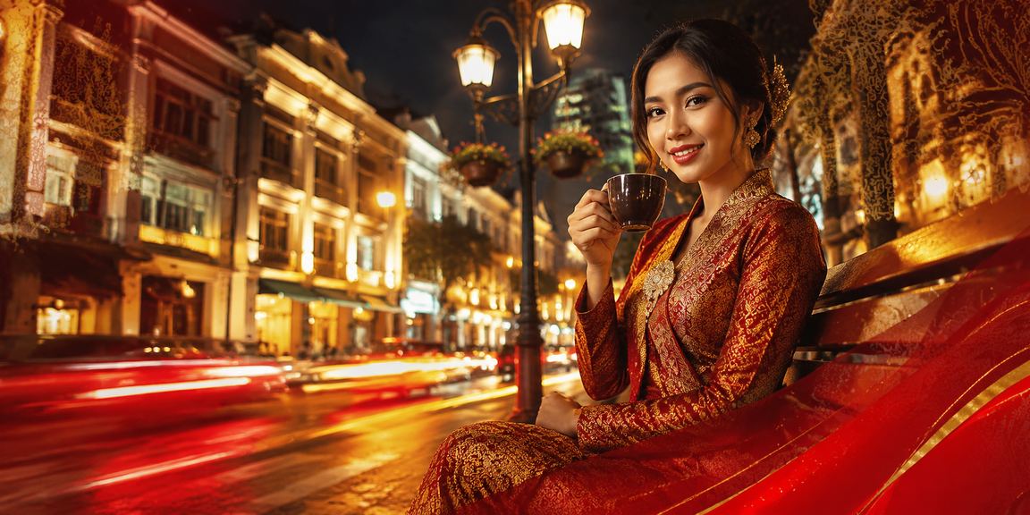 Seseorang menikmati kopi sambil mengakses platform casino betting